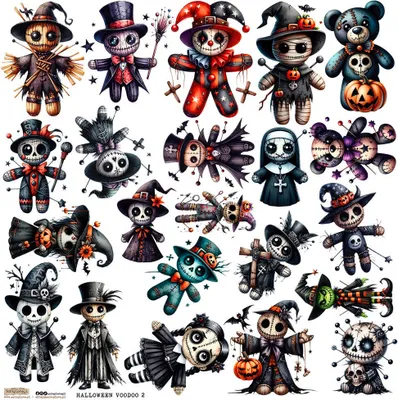 Produktbild von AUFKLEBER - ScrapLove - Halloween Voodoo 2