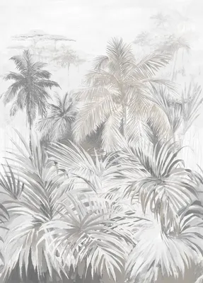 Obrázek produktu pro Sanders & Sanders Jungle Pattern Wallpaper Grey 212 x 295 cm