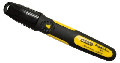 Produktbild von Stanley FATMAX Permanentmarker mit breiter Spitze (schwarz), 2 Stück(e), Schwarz, Feine Spitze, Schwarz, Gelb, Fein, Erwachsener