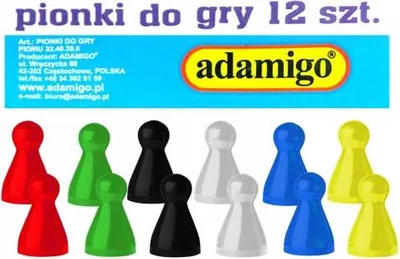 Productafbeelding van ADAMIGO Spelstukjes, 12 stuks, artikelnummer 05314