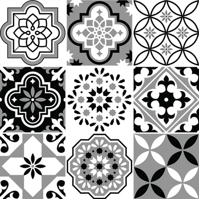Image de Autocollants décoratifs pour carrelage de cuisine et de salle de bain – 9 autocollants Azulejos Conreza – 9 autocollants de 20 x 20 cm