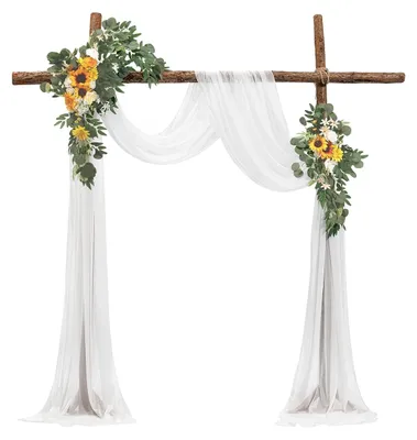 Immagine prodotto di VEVOR fiori per arco di nozze, fiori gialli per arco di nozze con tende, per bouquet da cerimonia, decorazione del fondale del ricevimento