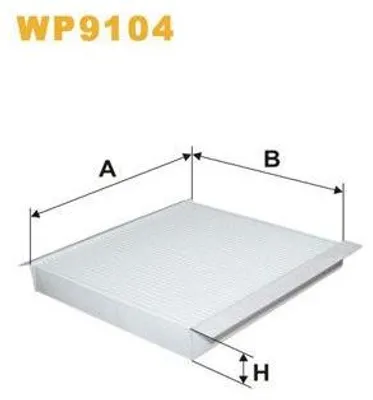 Produktbild von WIX FILTERS WP9104 Innenraumfilter Pollenfilter für NISSAN ALMERA II Hatchback (N16)