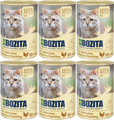 Produktbild von BOZITA Hühnerpastete - Nassfutter für Katzen - 400g