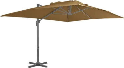Obrázok produktu pre vidaXL Slnečník s prenosným stojanom na slnečník Taupe