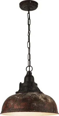 Produktbild von EGLO Hängeleuchte Grantham 1, 1 flammige Vintage Pendelleuchte im Industrial Design, Retro Hängelampe aus Stahl in Rostoptik, E27 Fassung