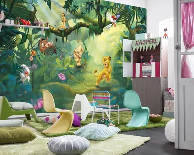 Produktbild von Fototapete - Lion King Jungle - Größe 368 x 254 cm