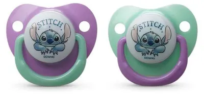 Immagine prodotto di Confezione da 2 ciucci anatomici –  – Lilo & Stitch – Silicone – dai 6 mesi
