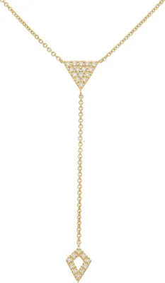 Produktbild von Juwelmalux Y-Kette 333/000 (8 Karat) Gold mit synth. Zirkonia JL10-05-3365
