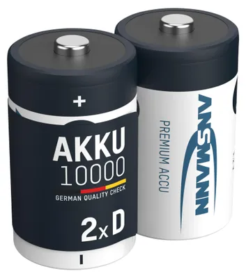 Produktbild von ANSMANN Akku Mono D 9300 mAh 1,2V NiMh, 2 Stück