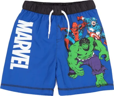 Produktbild von Marvel - Badeshorts für Jungen NS6842 (134) (Blau/Grün/Schwarz)
