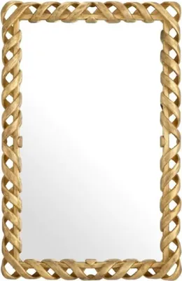 Produktbild von Casa Padrino Luxus Mahagoni Spiegel Antik Gold H. 141 cm