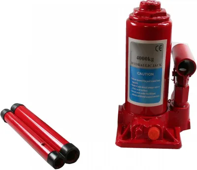 Produktbild von Hydraulik Wagenheber 4,0 Tonnen Tragfähigkeit rot Stempelheber Autoheber kompakt