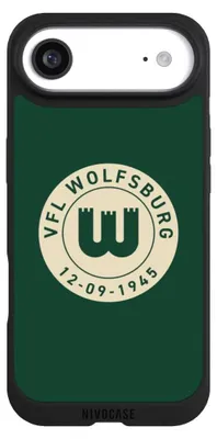 Produktbild von NIVOCASE Handyhülle für Apple iPhone Air  Hülle NIVOpure Case Schwarz Offizielles Lizenzprodukt VfL Wolfsburg 80 Jahre