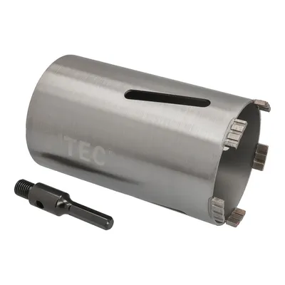 Produktbild von Diamantbohrkrone Ø 112 mm Nutzlänge 180 mm mit 6-kant-Aufnahme 100 mm Segmenthöhe 10 mm Diamant Bohrkrone Trockenbohrkrone Kernbohrer Betonbohrkrone Kernbohrkrone BTEC