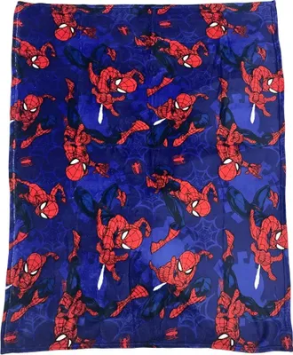 Produktbild von Marvel Spiderman Kinder Flanell Wohndecke warme Kuscheldecke 110x150 cm
