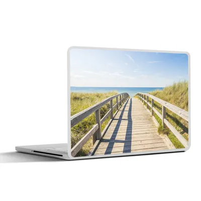 Produktbild von MuchoWow® Laptop Aufkleber Sticker Cover Strand - Weg - Europa 40x30 cm - Laptop Dekoration - Selbstklebend