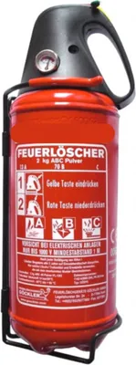 Produktbild von 2kg ABC Pulver Dauerdruck Feuerlöscher EN 3 13A= 4LE