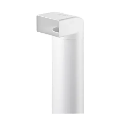 Immagine prodotto di Naber COMPAIR System Ø 100 N-UR 100 deflettore 90° con tubo rotondo, bianco Lunghezza 500 mm