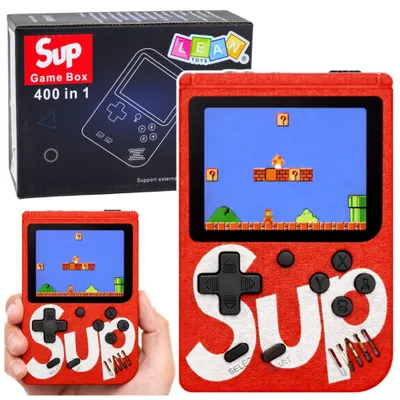 Immagine prodotto di Console elettronica Retro Sup 400 giochi LCD 8 bit rosso