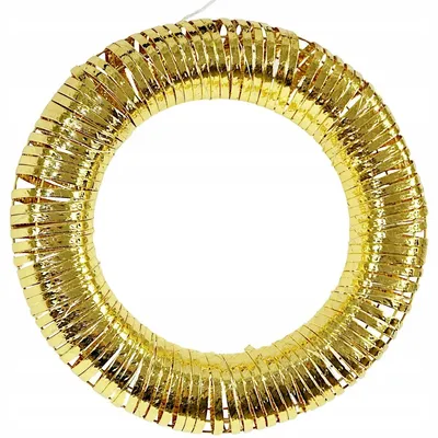 Imagen del producto de Guirnalda decorativa LED de 40 cm, color dorado, con 30 LEDs y temporizador – Guirnalda navideña para puerta, pared o mesa