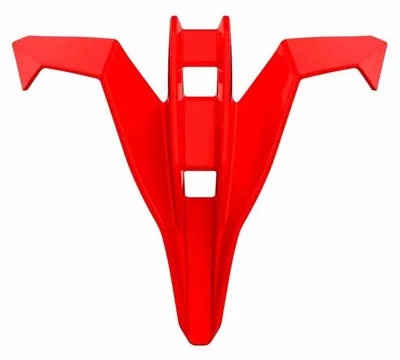 Image de Cache prise d'air menton rouge brillant casque Airoh Twist 3