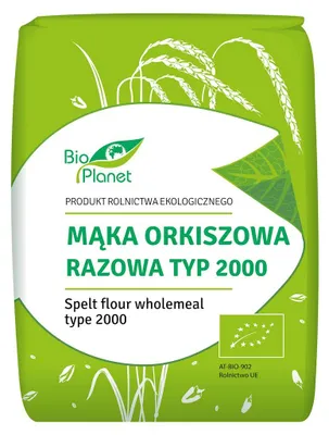 MĄKA ORKISZOWA RAZOWA TYP 2000 BIO 1 kg - BIO PLANET