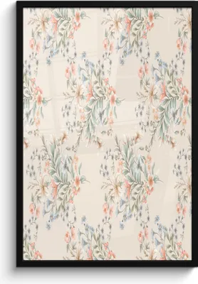 Produktbild von MuchoWow® MuchoWow® Gerahmtes Poster Blumen - Blumenstrauß - Pastell 60x90 cm - Poster mit zchwarzem Bilderrahmen - Kunst