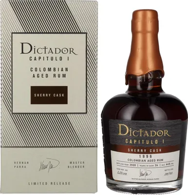 Produktbild von Dictador CAPITULO I 24 Years Old Sherry Cask Colombian Aged Rum 1996 44% Vol. 0,7l in Geschenkbox