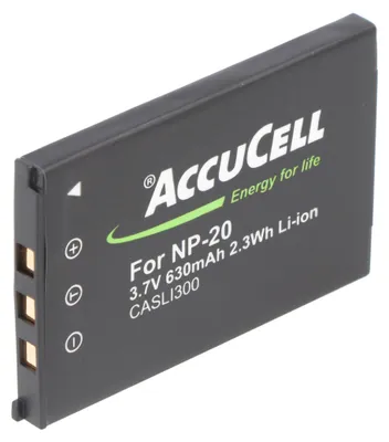 Produktbild von Akku passend für Casio NP-20 Akkuty Casio Exilim EX-M1, EX-M2, Casio NP20, Sony NP-20DBA
