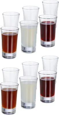 Produktbild von 96 x Schnapsglas, aus Glas, 4 cl, Tequila, Vodka, Kaffee, Party, Shots, spülmaschinenfest, Shotgläser, transparent