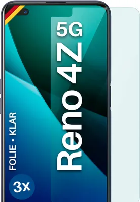Produktbild von moex® 3x Schutzfolie kompatibel mit Oppo Reno4 Z 5G - Displayschutzfolie dünn Folie, Klar