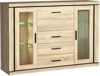 Produktbild von AIRA Glaskommode – Sonoma-Eiche