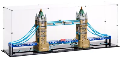 Produktbild von Blacked Brick Vitrine für LEGO® 21067 Architecture – Tower Bridge