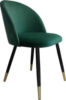 Zdjęcie produktu dla Krzesło CLAUDINE 1 VELVET GOLD zielone