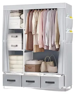Obrázek produktu pro Přenosná skříň, odolný materiál, moderní design, ŠEDÁ