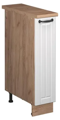 Immagine prodotto di Armadio cucina dispensa alto Vicco Fame-Line Bianco rustico/Rovere dorato 20 cm, PL Rovere, Model 62139