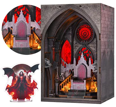 Produktbild von Throne of Blood DIY Book Nook Miniaturhaus 3D-Puzzle mit LED-Beleuchtung