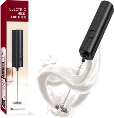 Produktbild von Elektrische Milchaufschäume Stab tragbarer Milchaufschäumer Handheld  Kaffee-Aufschäumer für Kaffee Matcha Lattes Cappuccino Küchengeschenke