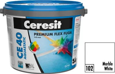 Obrázek produktu pro Ceresit Spárovací hmota CE 40 marble white, 5 kg