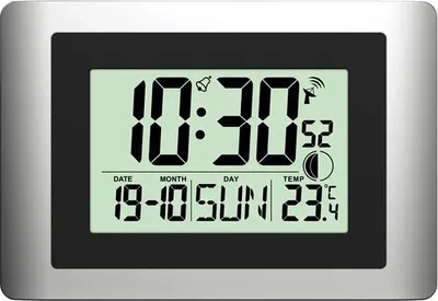 Image de Technoline WS8028 horloge murale radio | horloge radio DCF-77 | affichage de la température intérieure