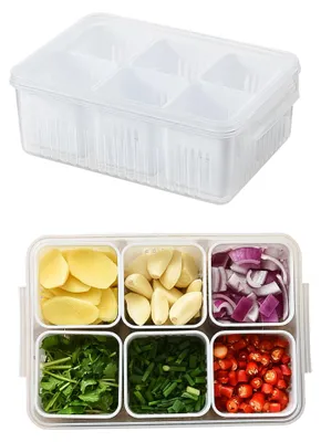 Produktbild von Lebensmittelbehälter – 6 verschließbare Boxen mit Deckel