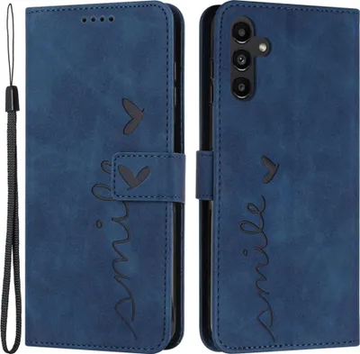Produktbild von Samsung Galaxy A54 Hülle - Coverup Smile Klapphülle - Blau