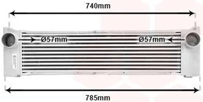 Produktbild von VAN WEZEL 30004371 Ladeluftkühler LLK passend für MERCEDES-BENZ VIANO (W639) Turbo Intercooler
