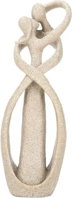 Produktbild von Handgemachtes Sandsteinbild für romantische Dekoration im Haus mit Liebespaar-Figur - Kunsthandwerk mit handgeschnitzten Details