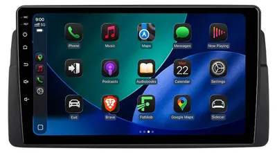 Produktbild von Android Autoradio 9 Zoll 128GB für BMW 3er E46 (1998–2006) mit CarPlay & Android Auto Navigation & Bluetooth