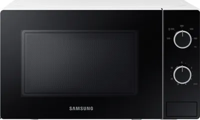 A studio shot of a Samsung microwave.