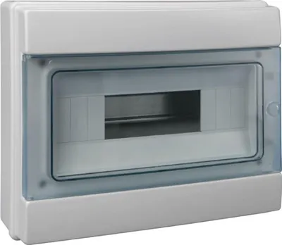 Produktbild von Sicherungskasten 12 Module Verteilerkasten IP65 Aufputzverteiler PE-/N-Klemmen