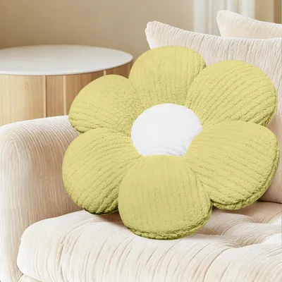 Blumenkissen aus Plüsch, Sitzkissen, 40 cm, Dekoration für Zuhause