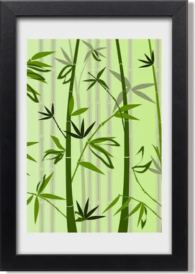 Produktbild von Bild 20x30 MDF-Rahmen, Wandkunst Bambus